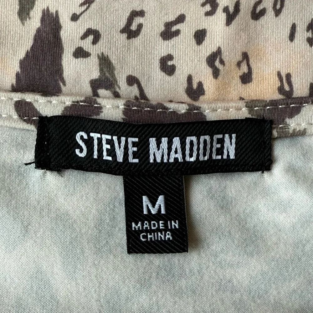 STEVE MADDEN ANIMAL PRINT LONG SLEEVE BODYSUIT MEDIUM BOHO INDIE WESTERN - Picture 5 of 8